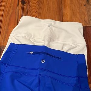 Lot of 2 Lululemon running leggings, size 6
